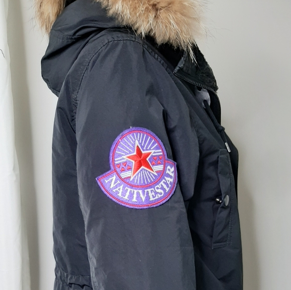 Moussy long parka with fur hood - Picture 7 of 16